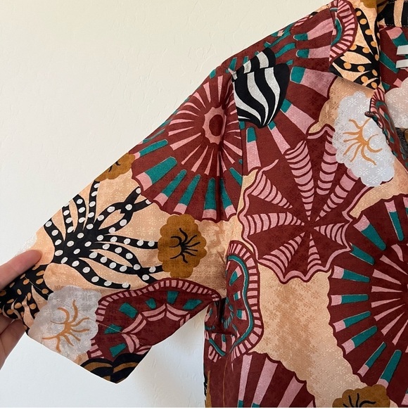 Scotch & Soda Sunray Viscose Printed Hawaiian Shirt Top - Picture 8 of 11